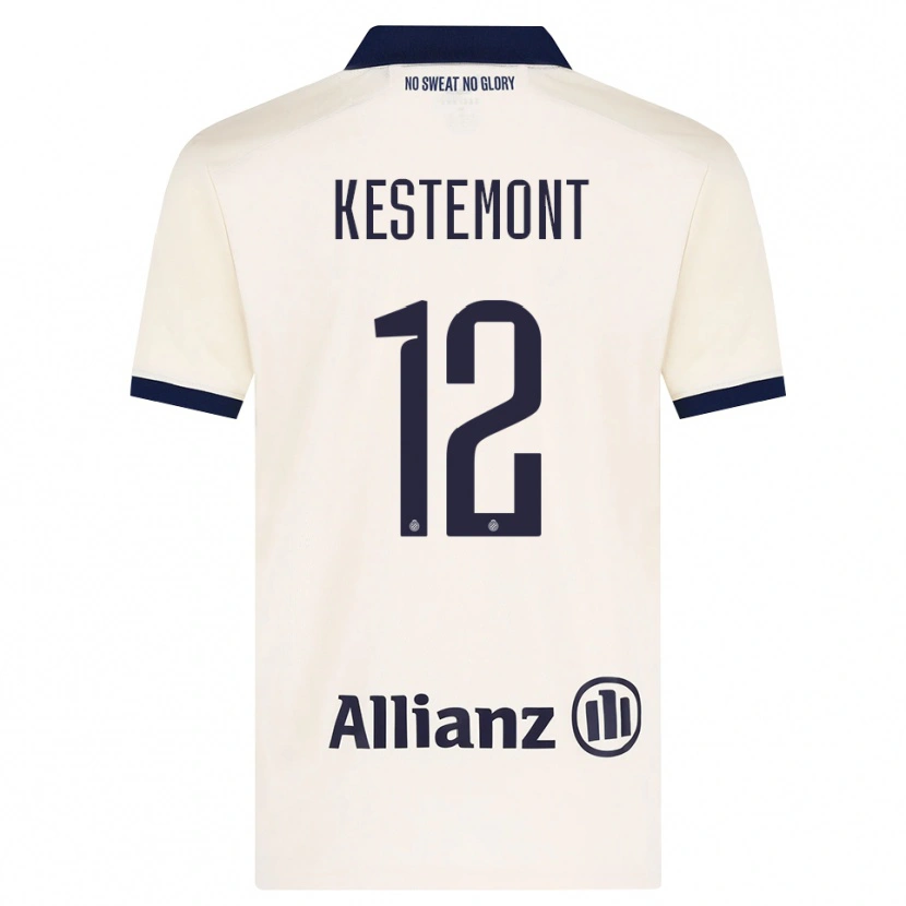 Danxen Herren Thibeau Kestemont #12 Beige Schwarz Auswärtstrikot Trikot 2026/27 T-Shirt