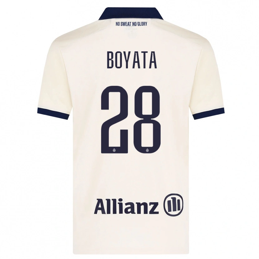 Danxen Herren Dedryck Boyata #28 Beige Schwarz Auswärtstrikot Trikot 2026/27 T-Shirt