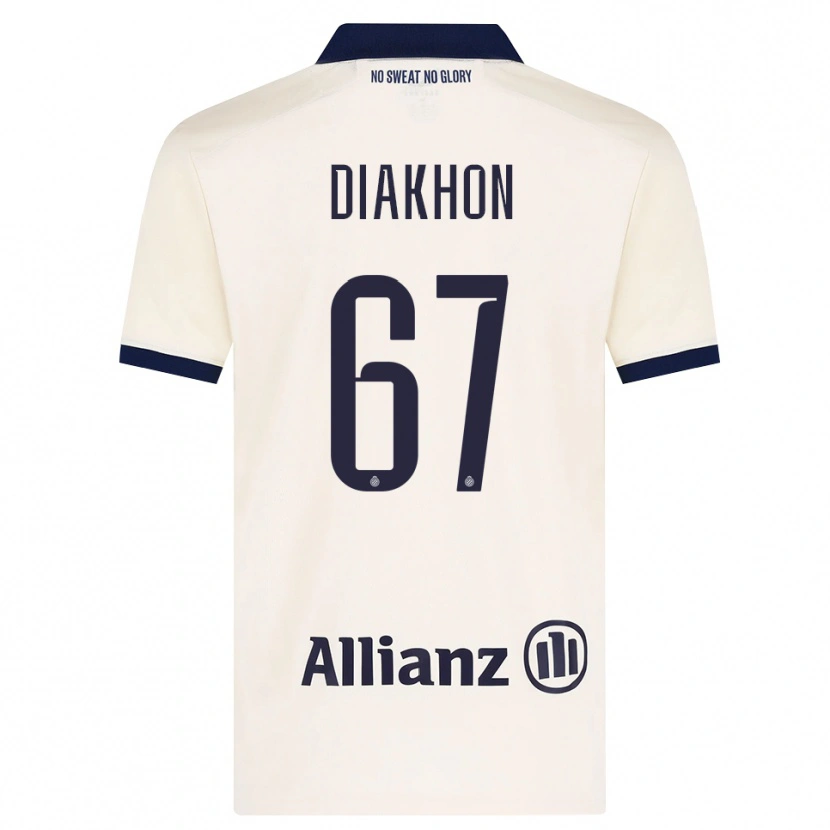 Danxen Herren Mamadou Diakhon #67 Beige Schwarz Auswärtstrikot Trikot 2026/27 T-Shirt