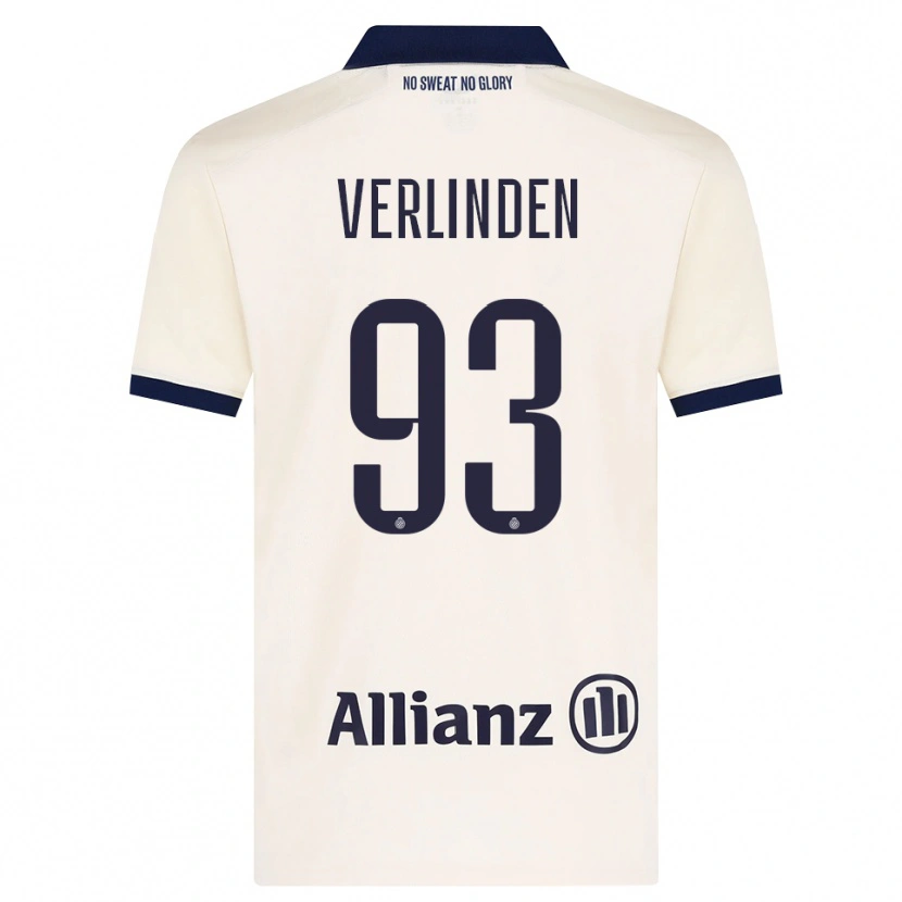 Danxen Herren Wout Verlinden #93 Beige Schwarz Auswärtstrikot Trikot 2026/27 T-Shirt