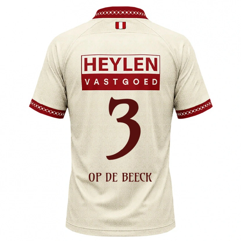 Danxen Herren Gregg Op De Beeck #3 Beige Rot Auswärtstrikot Trikot 2026/27 T-Shirt