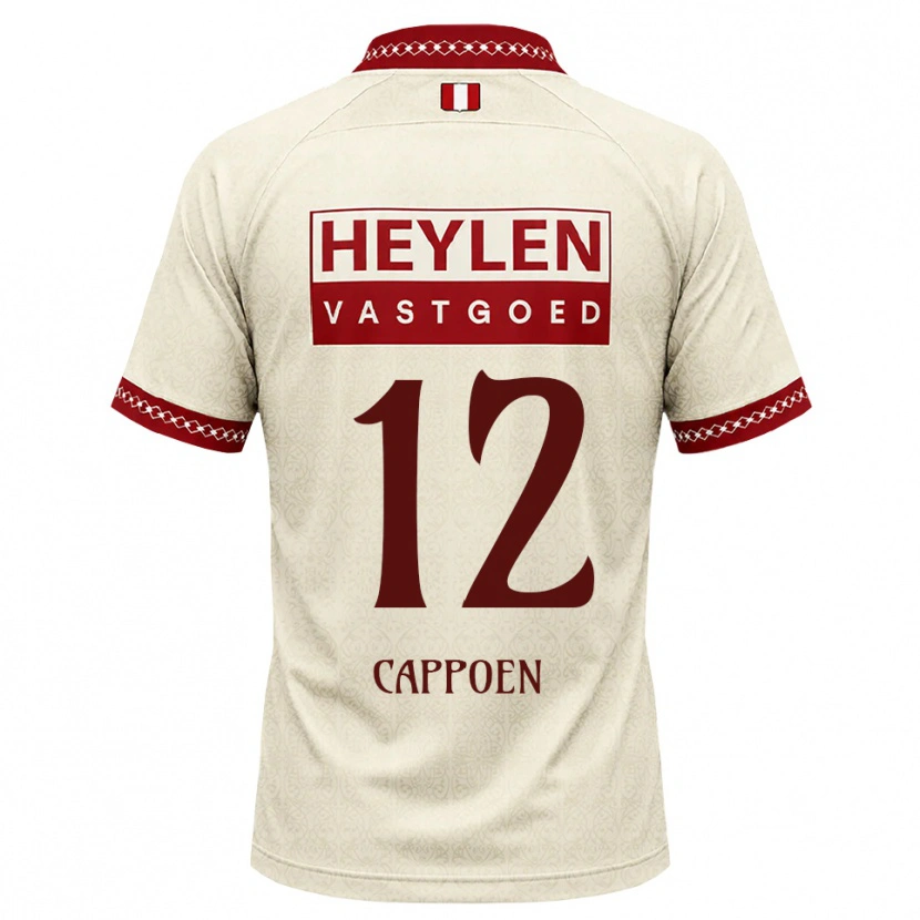 Danxen Herren Logan Cappoen #12 Beige Rot Auswärtstrikot Trikot 2026/27 T-Shirt