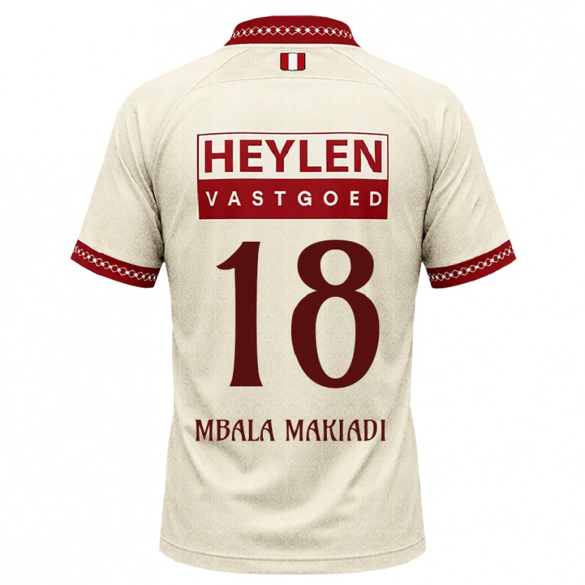 Danxen Herren Ravi Mbala #18 Beige Rot Auswärtstrikot Trikot 2026/27 T-Shirt
