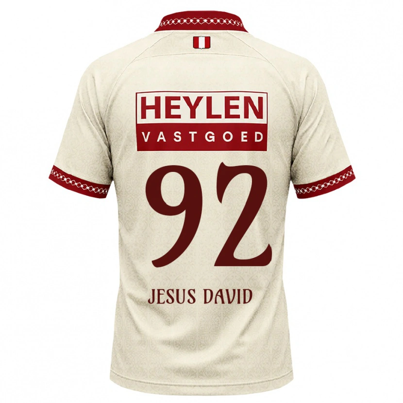 Danxen Herren Gabriel Jesus David #92 Beige Rot Auswärtstrikot Trikot 2026/27 T-Shirt
