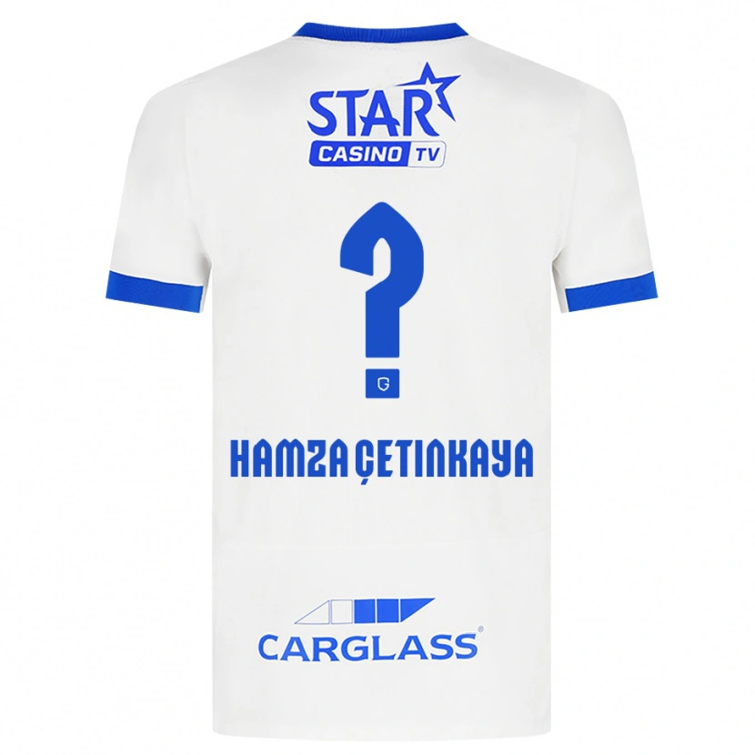Danxen Herren Ayaz Hamza Çetinkaya #0 Weiß Blau Auswärtstrikot Trikot 2026/27 T-Shirt