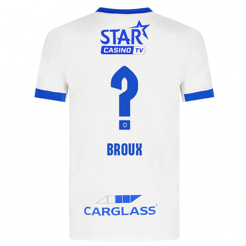 Danxen Herren Maxim Broux #0 Weiß Blau Auswärtstrikot Trikot 2026/27 T-Shirt