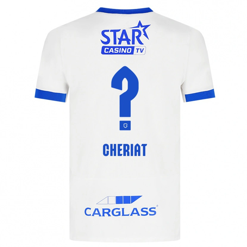Danxen Herren Rayan Cheriat #0 Weiß Blau Auswärtstrikot Trikot 2026/27 T-Shirt
