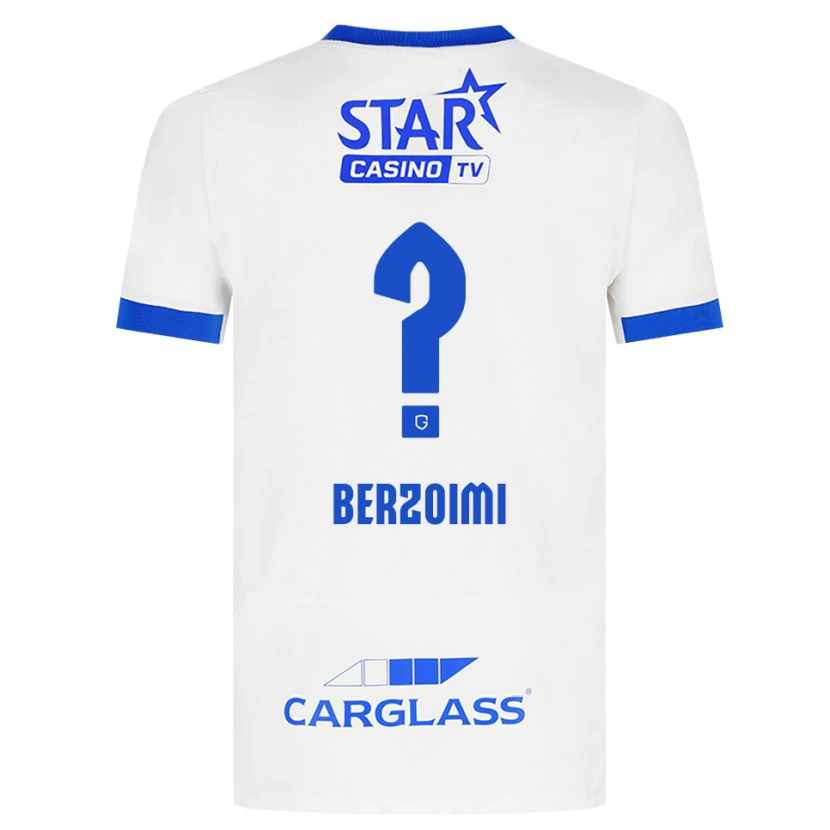 Danxen Herren Mohamed Berzoimi #0 Weiß Blau Auswärtstrikot Trikot 2026/27 T-Shirt