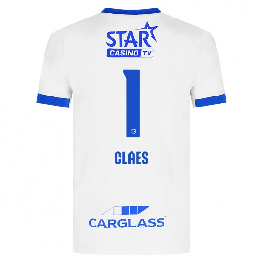 Danxen Herren Mirthe Claes #1 Weiß Blau Auswärtstrikot Trikot 2026/27 T-Shirt
