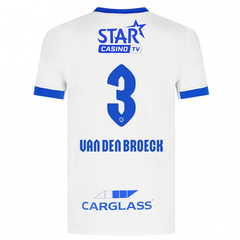 Danxen Herren Kobe Van Den Broeck #3 Weiß Blau Auswärtstrikot Trikot 2026/27 T-Shirt