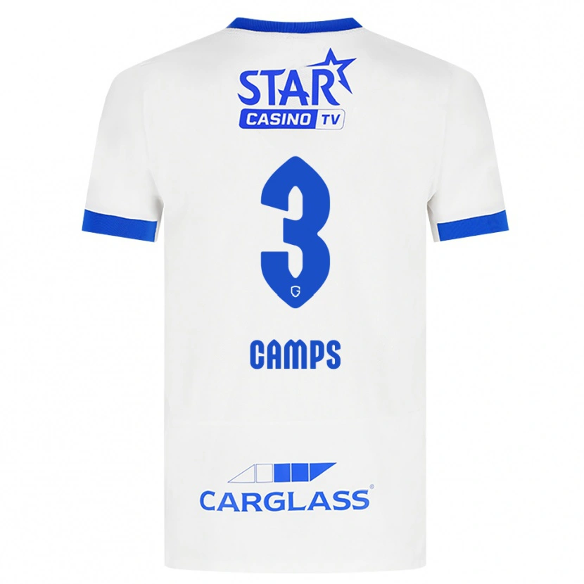 Danxen Herren Romy Camps #3 Weiß Blau Auswärtstrikot Trikot 2026/27 T-Shirt