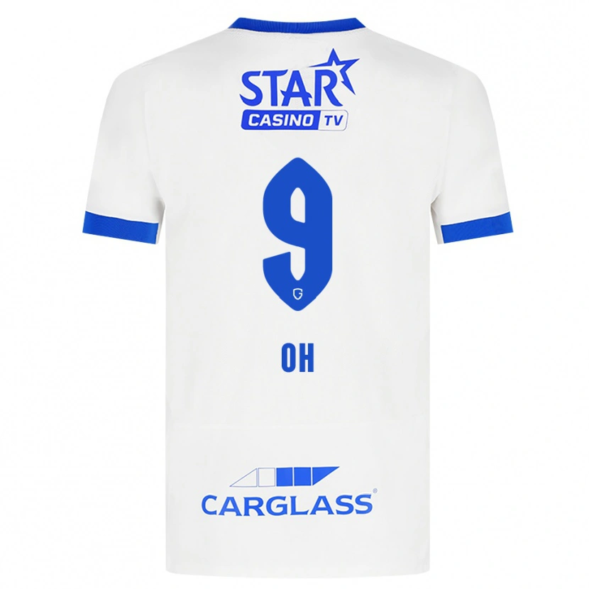 Danxen Herren Hyeon-Gyu Oh #9 Weiß Blau Auswärtstrikot Trikot 2026/27 T-Shirt