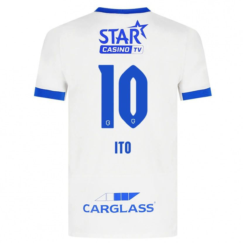 Danxen Herren Junya Ito #10 Weiß Blau Auswärtstrikot Trikot 2026/27 T-Shirt