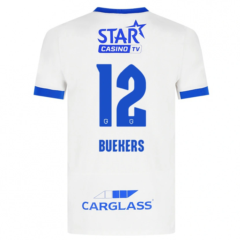 Danxen Herren Maxime Buekers #12 Weiß Blau Auswärtstrikot Trikot 2026/27 T-Shirt