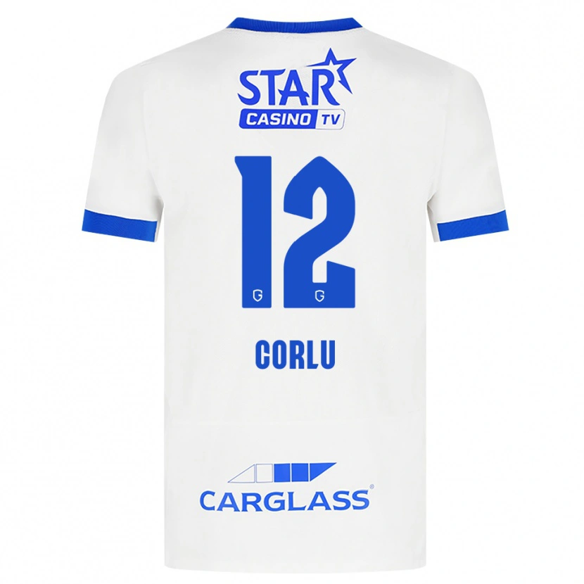 Danxen Herren Ronas Corlu #12 Weiß Blau Auswärtstrikot Trikot 2026/27 T-Shirt