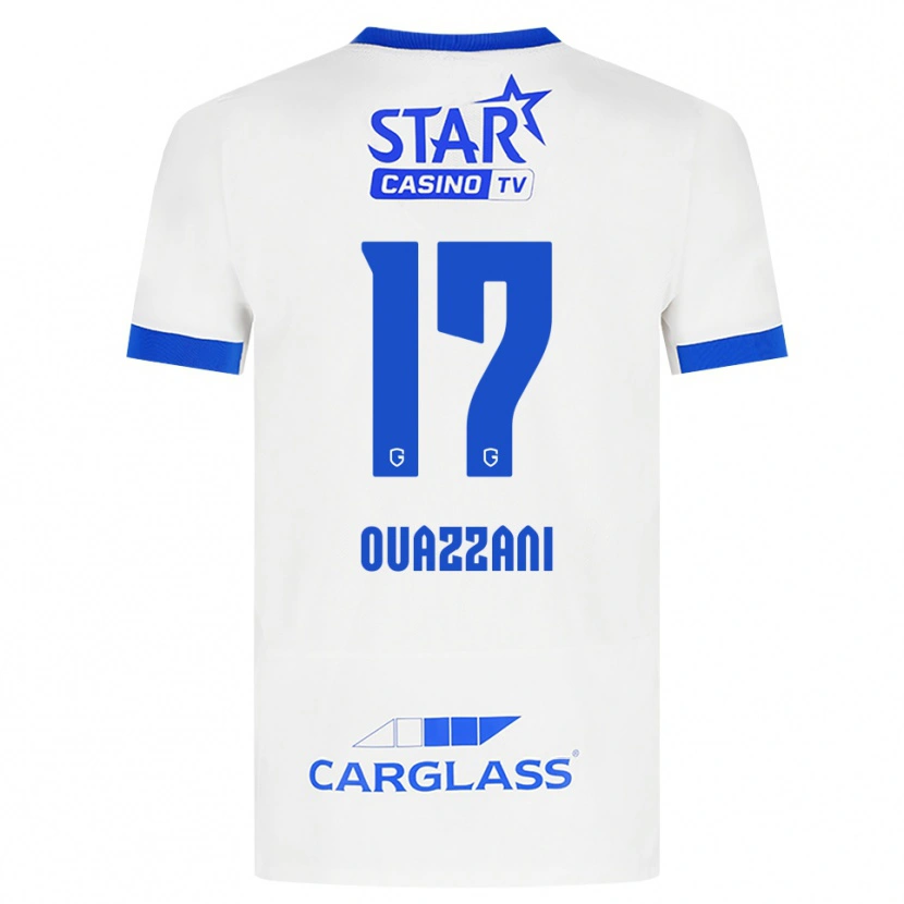 Danxen Herren Fady Ouazzani #17 Weiß Blau Auswärtstrikot Trikot 2026/27 T-Shirt