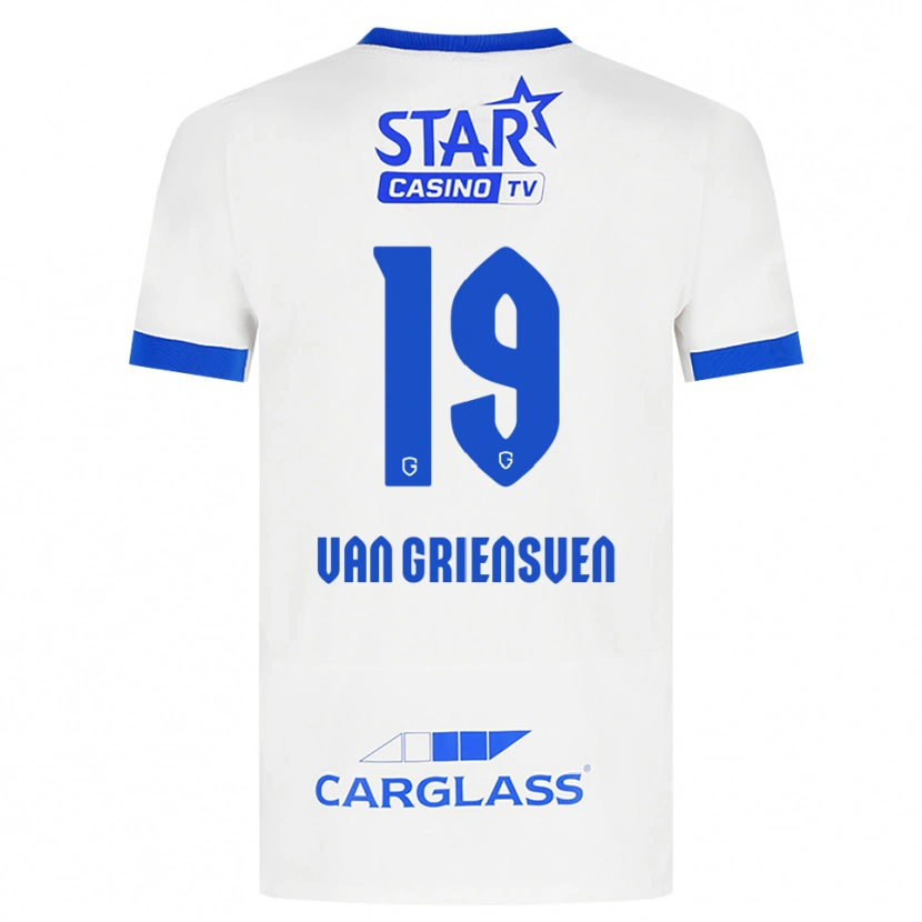 Danxen Herren Evy Van Griensven #19 Weiß Blau Auswärtstrikot Trikot 2026/27 T-Shirt
