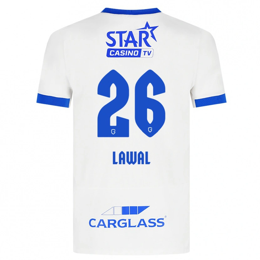 Danxen Herren Tobias Lawal #26 Weiß Blau Auswärtstrikot Trikot 2026/27 T-Shirt