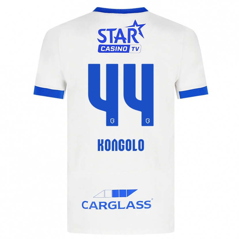 Danxen Herren Josué Kongolo #44 Weiß Blau Auswärtstrikot Trikot 2026/27 T-Shirt