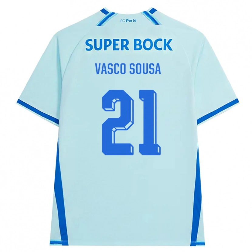 Danxen Herren Vasco Sousa #21 Hellcyan Blau Ausweichtrikot Trikot 2026/27 T-Shirt