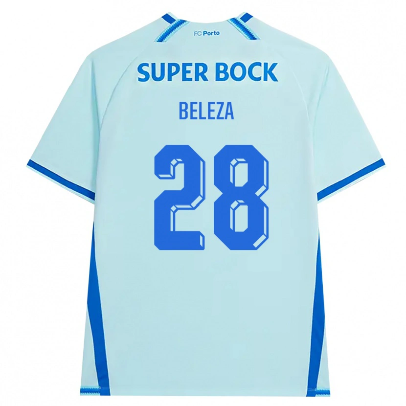 Danxen Herren Tatiana Beleza #28 Hellcyan Blau Ausweichtrikot Trikot 2026/27 T-Shirt