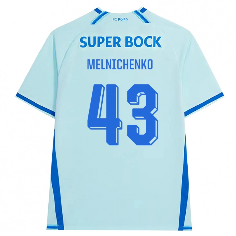Danxen Herren Trofim Melnichenko #43 Hellcyan Blau Ausweichtrikot Trikot 2026/27 T-Shirt