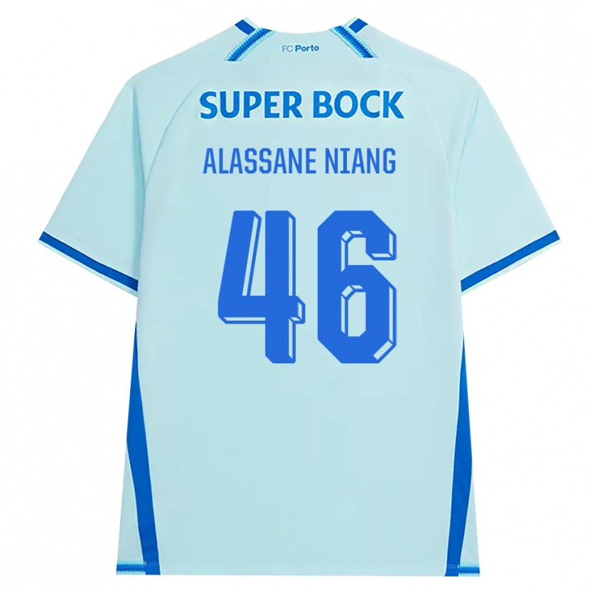 Danxen Herren Mame Alassane Niang #46 Hellcyan Blau Ausweichtrikot Trikot 2026/27 T-Shirt