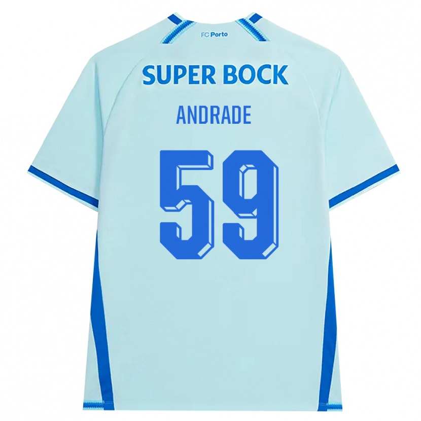 Danxen Herren Tiago Andrade #59 Hellcyan Blau Ausweichtrikot Trikot 2026/27 T-Shirt