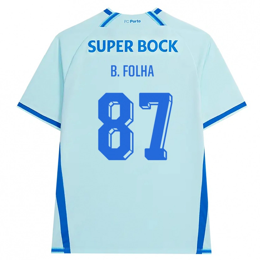 Danxen Herren Bernardo Folha #87 Hellcyan Blau Ausweichtrikot Trikot 2026/27 T-Shirt