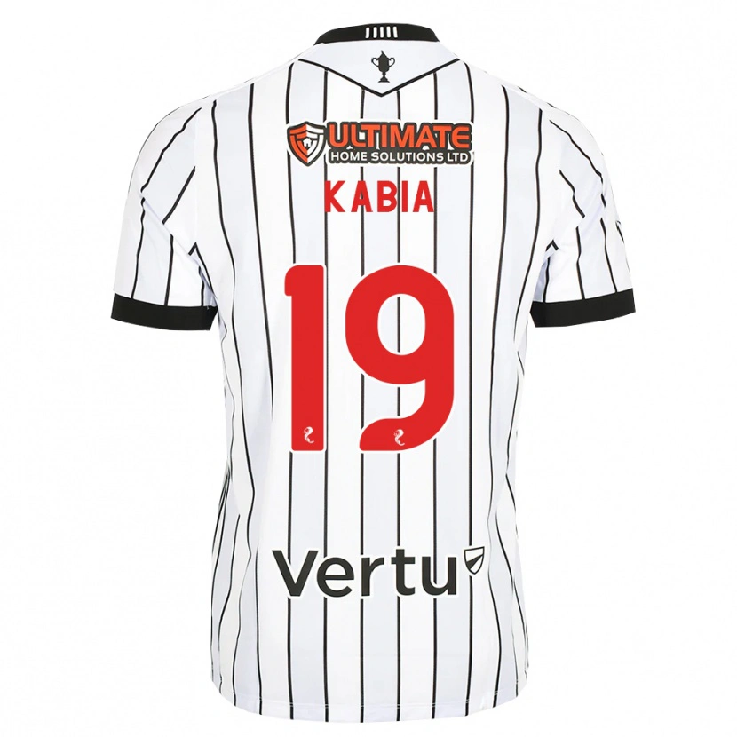Danxen Herren Ismeal Kabia #19 Weiß Schwarz Rot Heimtrikot Trikot 2026/27 T-Shirt