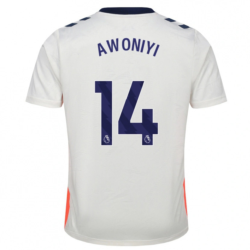 Danxen Herren Taiwo Awoniyi #14 Weiß Orange Königsblau Auswärtstrikot Trikot 2026/27 T-Shirt