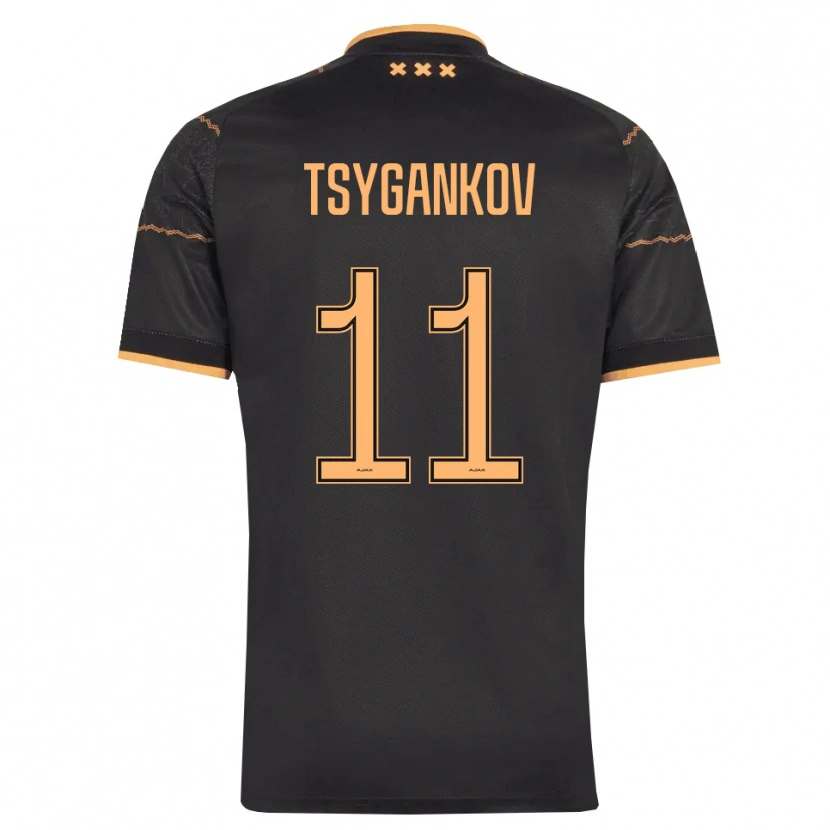 Danxen Herren Viktor Tsygankov #11 Schwarz Orange Auswärtstrikot Trikot 2026/27 T-Shirt