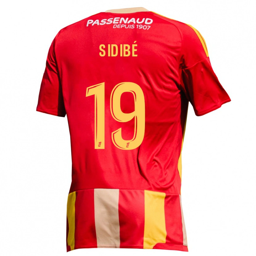 Danxen Herren Djibril Sidibé #19 Rot Gelb Grün Heimtrikot Trikot 2026/27 T-Shirt