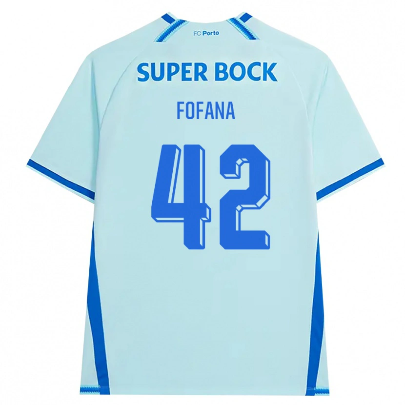 Danxen Herren Seko Fofana #42 Hellcyan Blau Ausweichtrikot Trikot 2026/27 T-Shirt