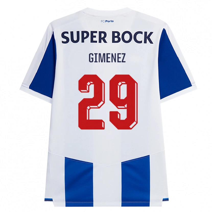 Danxen Herren Santiago Gimenez #29 Blau Weiß Rot Heimtrikot Trikot 2026/27 T-Shirt