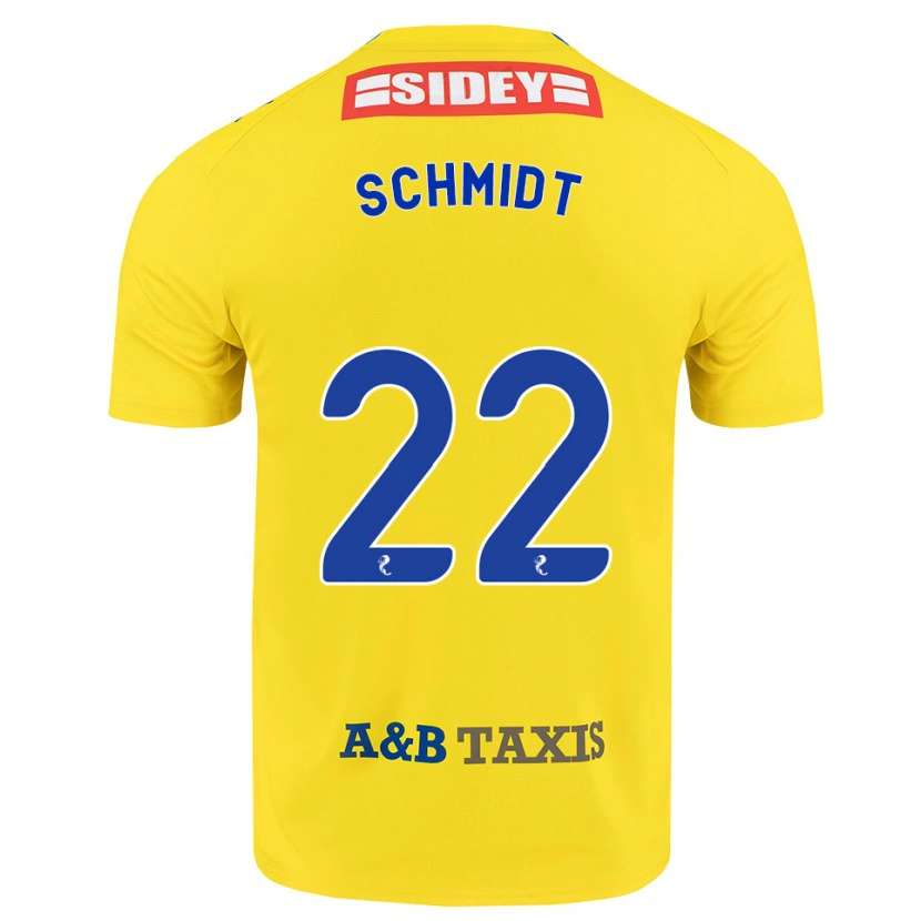 Danxen Herren Danny Schmidt #22 Gelb Blau Schwarz Auswärtstrikot Trikot 2026/27 T-Shirt