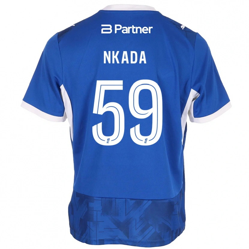 Danxen Herren Timothé Nkada #59 Mittelblau Weiß Heimtrikot Trikot 2026/27 T-Shirt