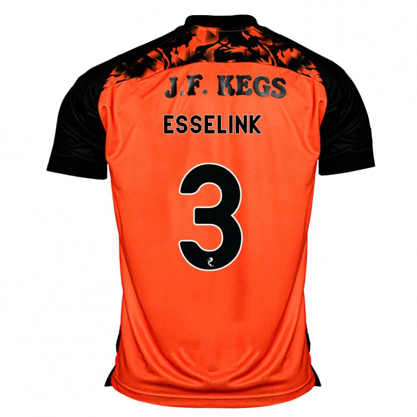 Danxen Damen Bert Esselink #3 Orange Schwarz Weiß Heimtrikot Trikot 2026/27 T-Shirt
