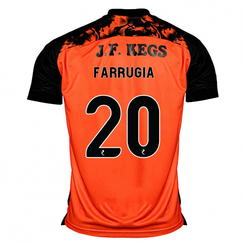 Danxen Damen Neil Farrugia #20 Orange Schwarz Weiß Heimtrikot Trikot 2026/27 T-Shirt