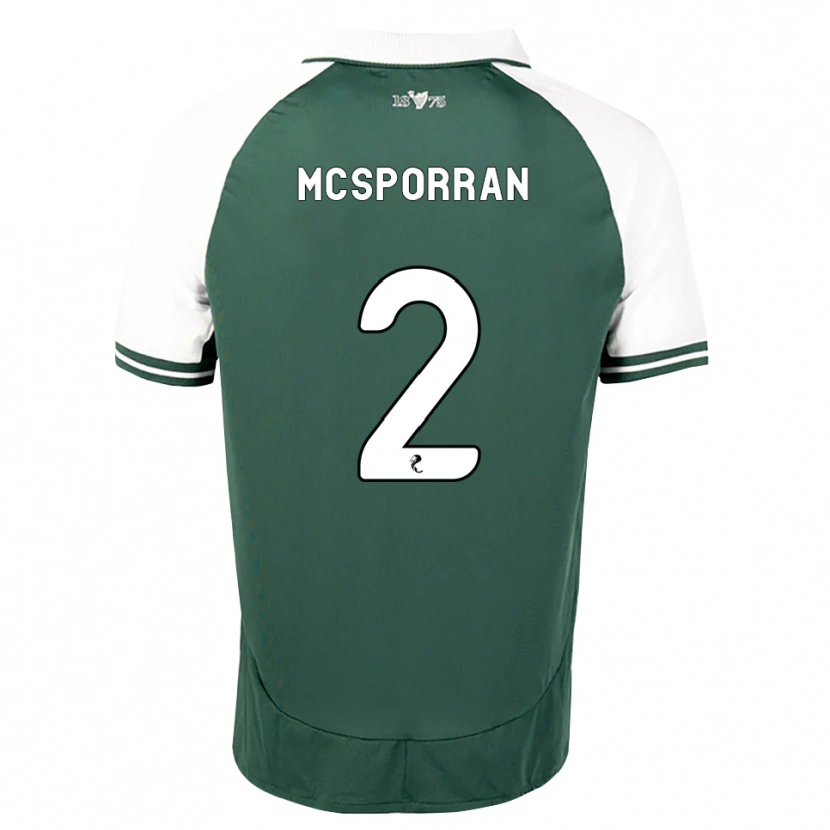 Danxen Damen Arran Mcsporran #2 Seegrün Weiß Heimtrikot Trikot 2026/27 T-Shirt