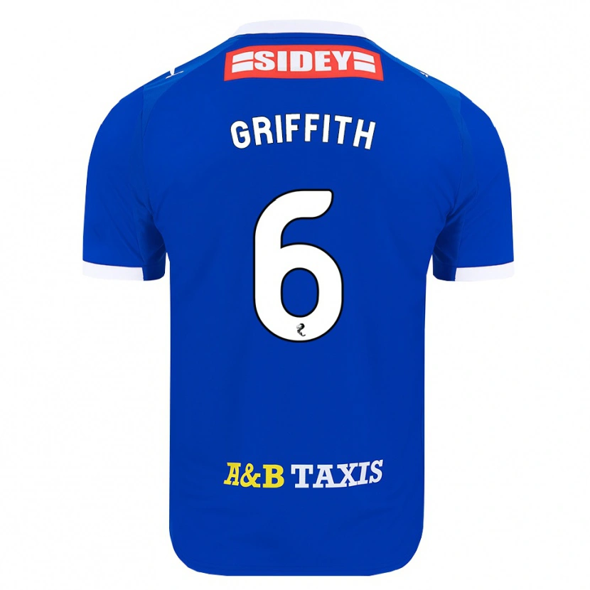 Danxen Damen Víctor Griffith #6 Blau Rot Gelb Heimtrikot Trikot 2026/27 T-Shirt
