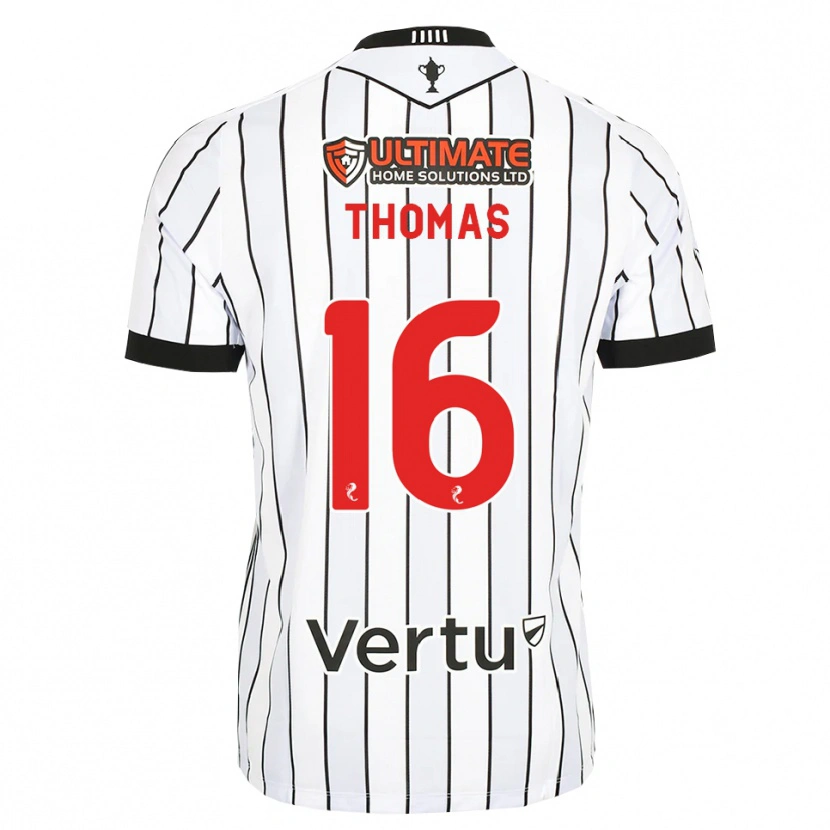 Danxen Damen Luke Thomas #16 Weiß Schwarz Rot Heimtrikot Trikot 2026/27 T-Shirt