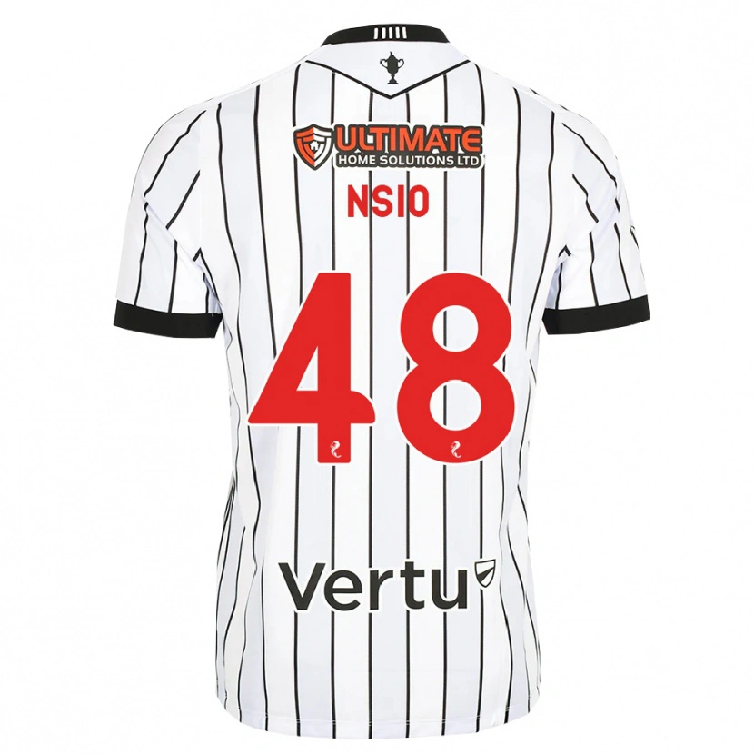 Danxen Damen Paul Nsio #48 Weiß Schwarz Rot Heimtrikot Trikot 2026/27 T-Shirt