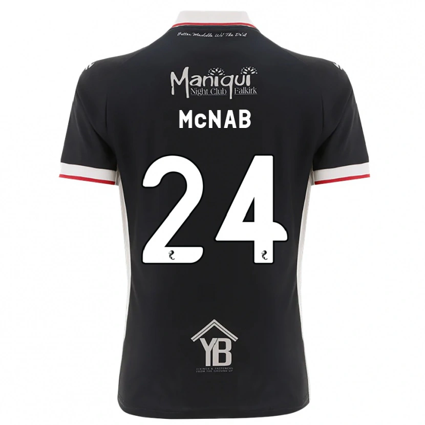 Danxen Damen Cameron Mcnab #24 Schwarz Weiß Rot Heimtrikot Trikot 2026/27 T-Shirt