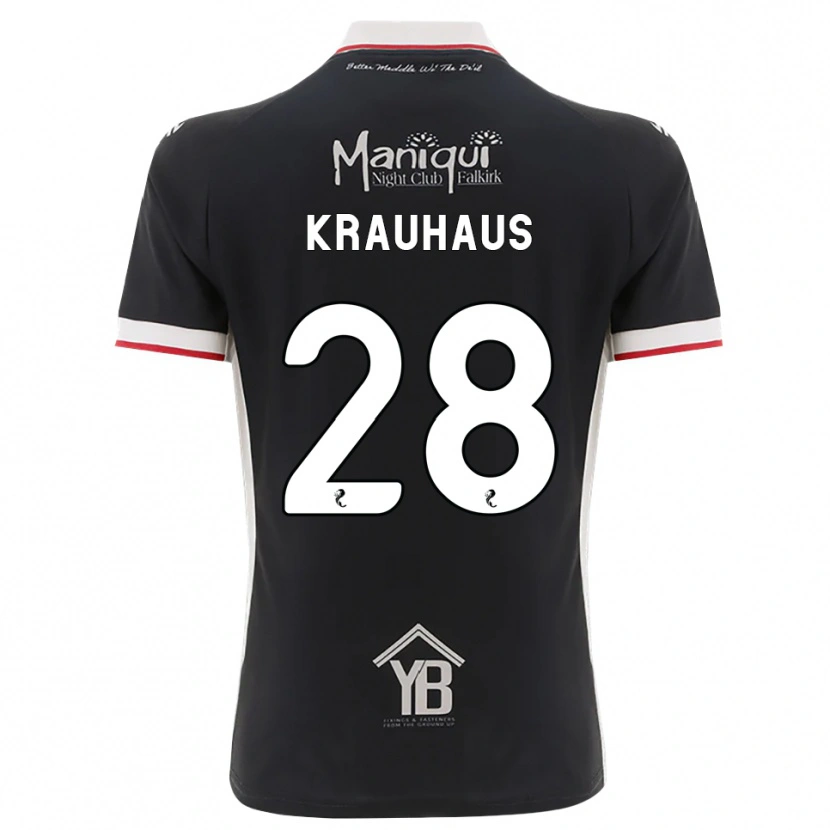 Danxen Damen Ben Krauhaus #28 Schwarz Weiß Rot Heimtrikot Trikot 2026/27 T-Shirt