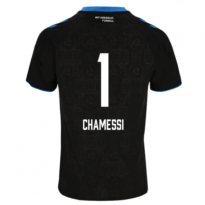 Danxen Damen Ian Chamessi #1 Schwarz Weiß Rot Heimtrikot Trikot 2026/27 T-Shirt
