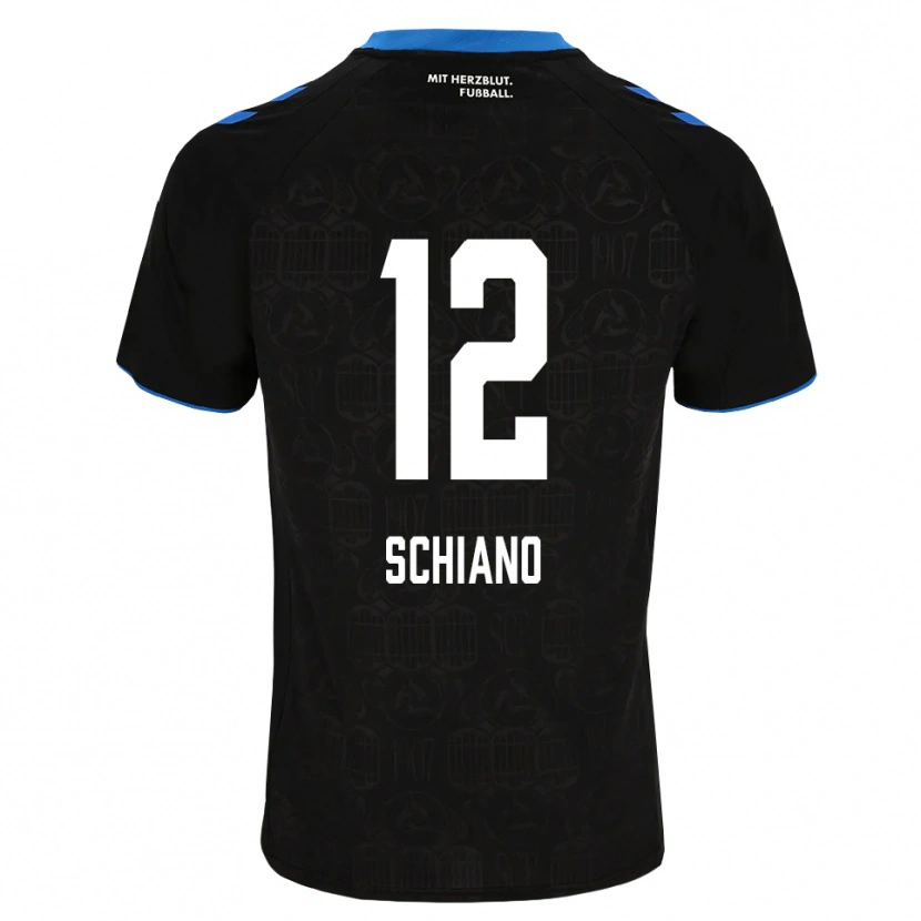 Danxen Damen Damiano Schiano #12 Schwarz Weiß Rot Heimtrikot Trikot 2026/27 T-Shirt