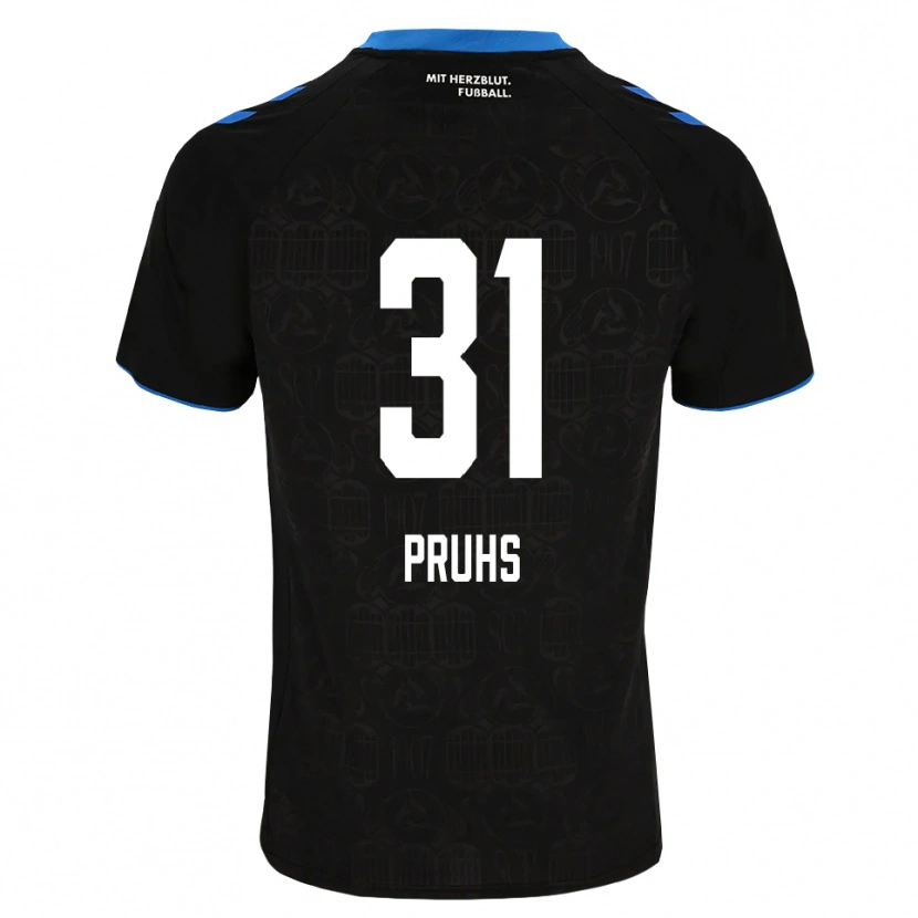 Danxen Damen Florian Pruhs #31 Schwarz Weiß Rot Heimtrikot Trikot 2026/27 T-Shirt