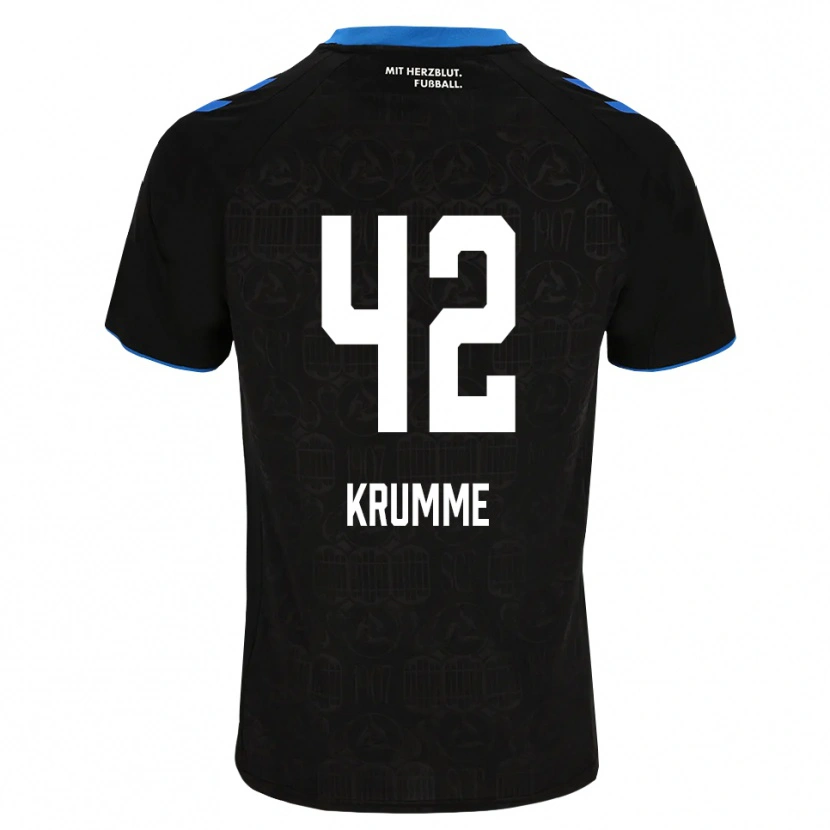 Danxen Damen Kevin Krumme #42 Schwarz Weiß Rot Heimtrikot Trikot 2026/27 T-Shirt