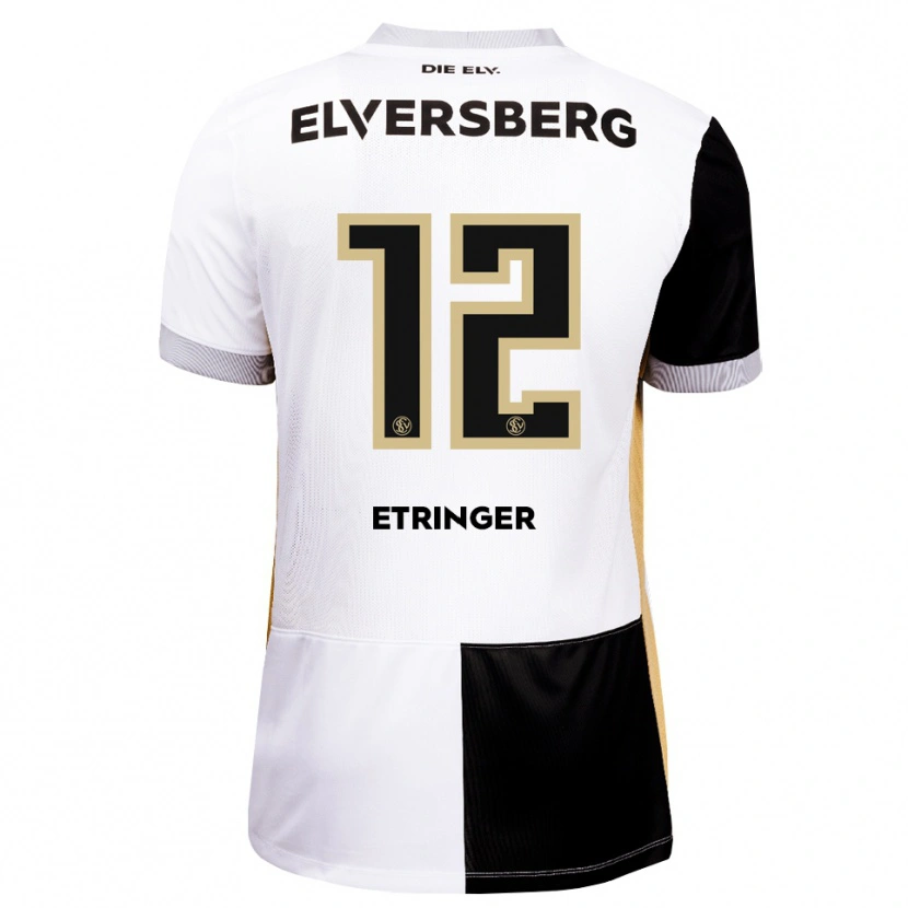 Danxen Damen Elias Etringer #12 Schwarz Weiß Braun Heimtrikot Trikot 2026/27 T-Shirt